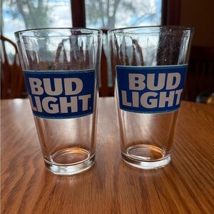 Set of 2 Bud Light Glasses